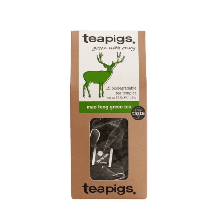 teapigs mao feng green tea 15 piramidek | CoffeeLove