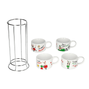 Bialetti Italia zestaw 4 filiżanek | CoffeeLove