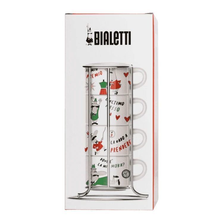 Bialetti Italia zestaw 4 filiżanek | CoffeeLove