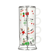 Bialetti Italia zestaw 4 filiżanek | CoffeeLove