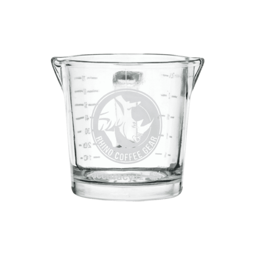 Rhino Coffee Gear Double Shot Glass 70 ml z uchwytem, miarka do espresso