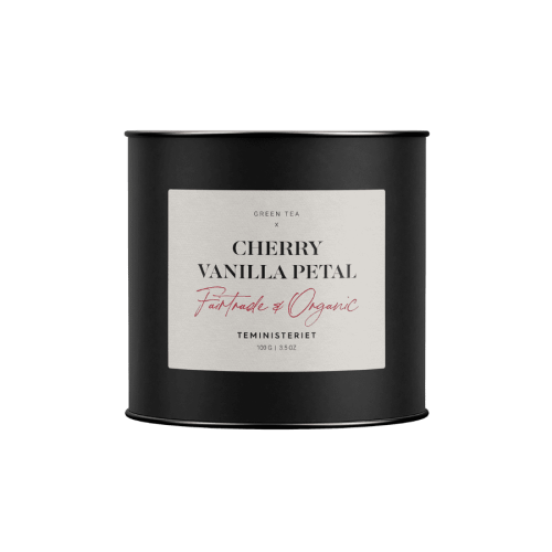 Teministeriet Cherry Vanilla Petal Fairtrade Collection herbata zielona sypana 100 g w puszce
