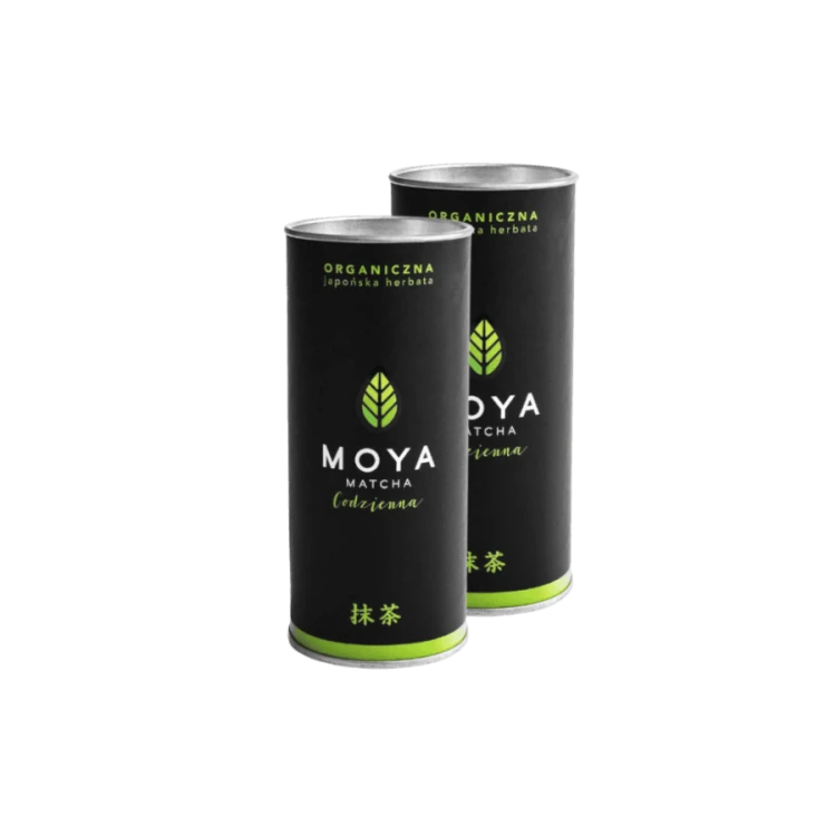Zestaw MOYA Matcha Codzienna organiczna japońska herbata w puszce 2x30 g | CoffeeLove