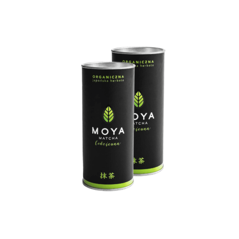 Zestaw MOYA Matcha Codzienna organiczna japońska herbata w puszce 2x30 g | CoffeeLove