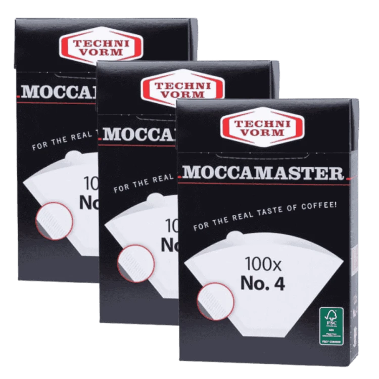 Zestaw 3 opakowań filtrów Moccamaster Nr 4 | CoffeeLove