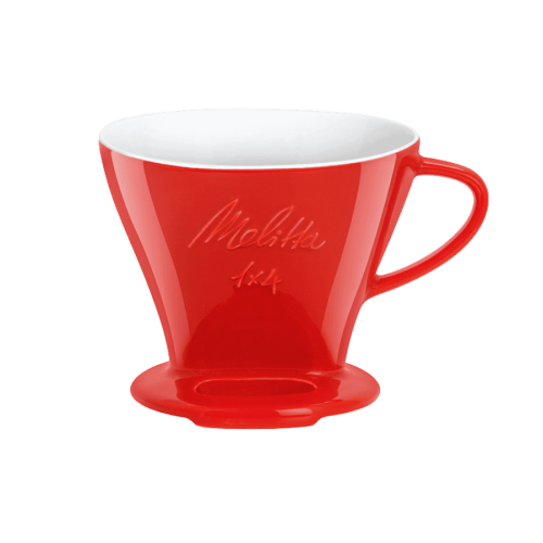 Melitta porcelanowy dripper czerwony | CoffeeLove
