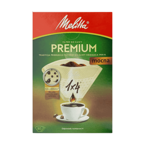 Melitta Mocna Papierowe filtry do kawy 1x4 80 sztuk | CoffeeLove