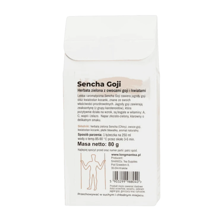 Long Man Tea Sencha Goji Box 80g | CoffeeLove