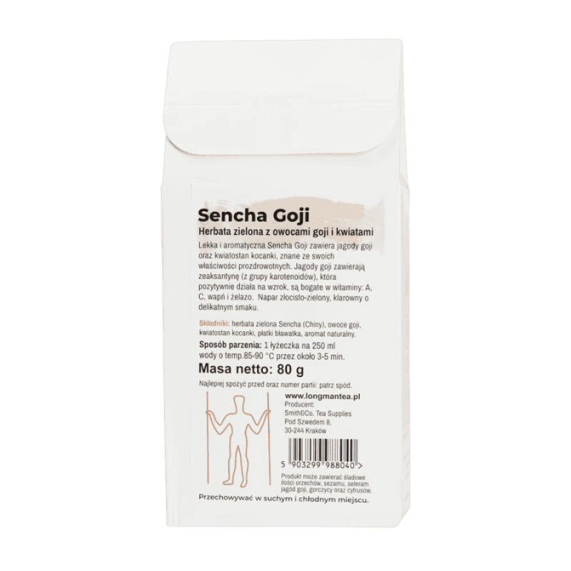 Long Man Tea Sencha Goji Box 80g | CoffeeLove