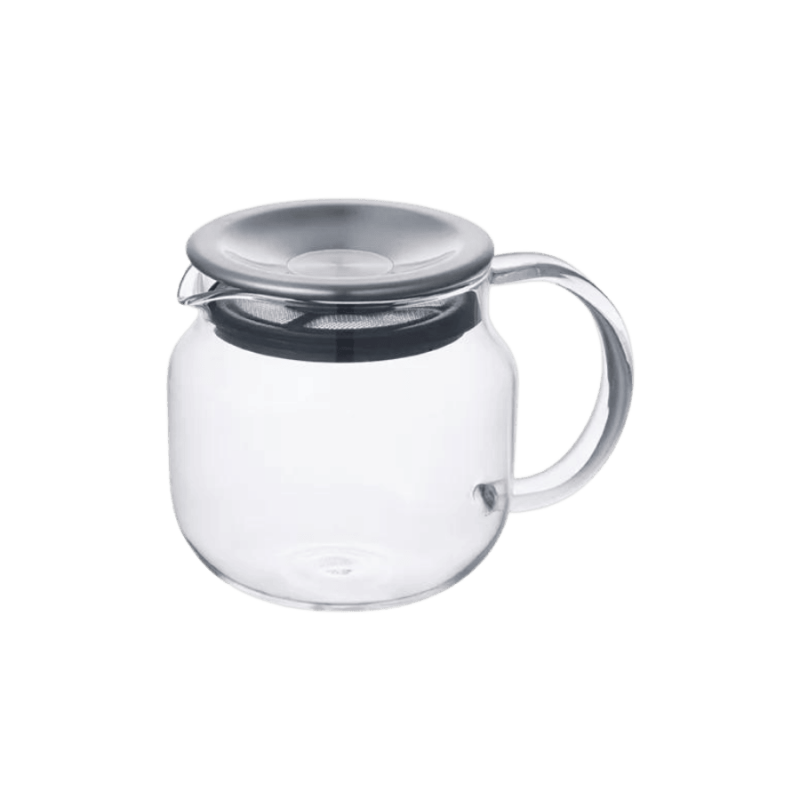 Kinto One Touch Teapot Stainless Steel Lid 450ml | CoffeeLove