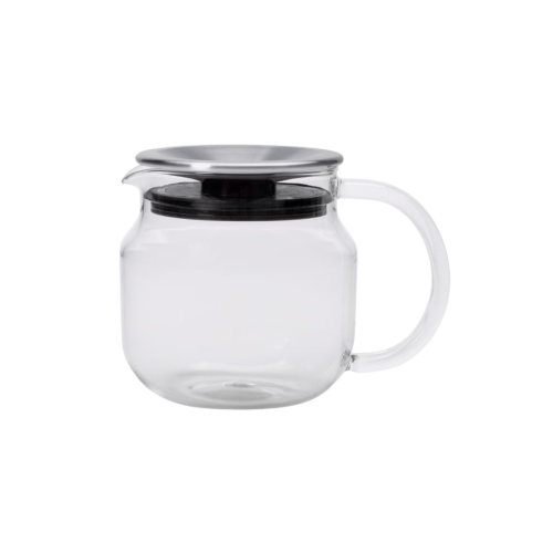 Kinto One Touch Teapot Stainless Steel Lid 450ml | CoffeeLove