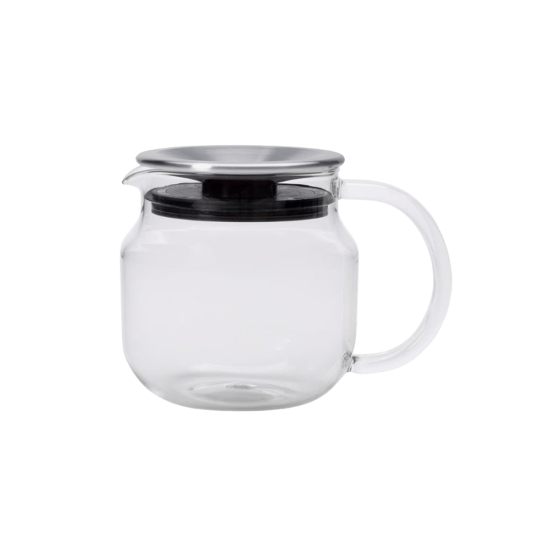 Kinto One Touch Teapot Stainless Steel Lid 450ml | CoffeeLove