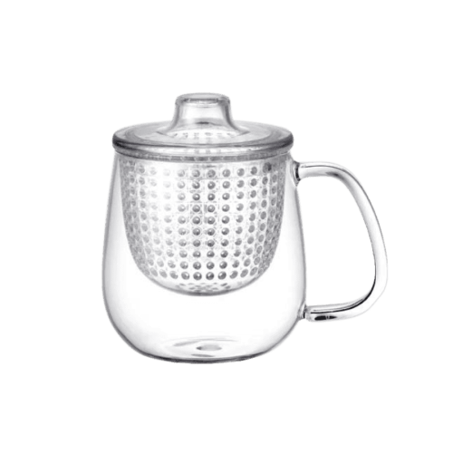 Kinto Unimug Clear M kubek z zaparzaczem do herbaty przezroczysty 450 ml 