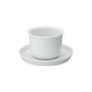 Kinto LT cup & saucer 160 ml czarka ze spodkiem biała | CoffeeLove