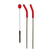 Hydro Flask Stainless Steel Straw Set Goji | CoffeeLove