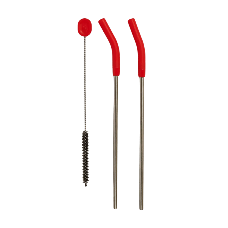 Hydro Flask Stainless Steel Straw Set Goji | CoffeeLove