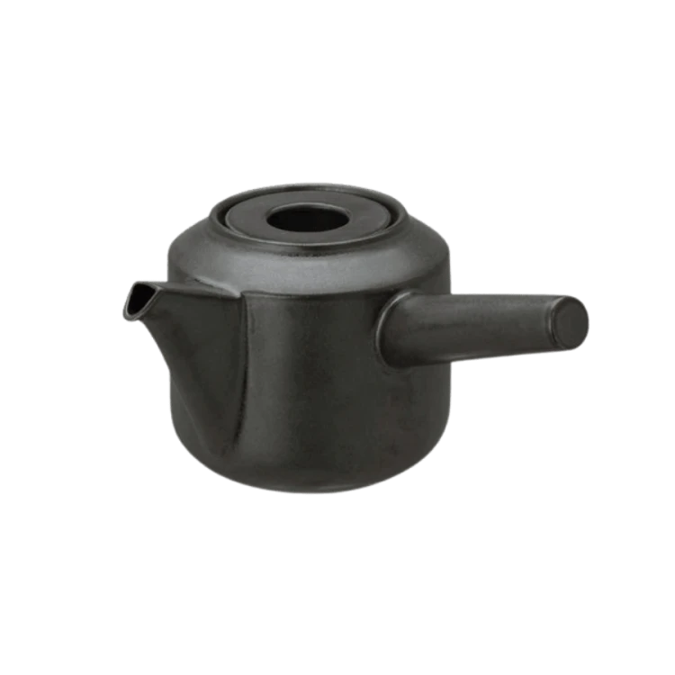 Kinto LT kyusu teapot 300ml black | CoffeeLove