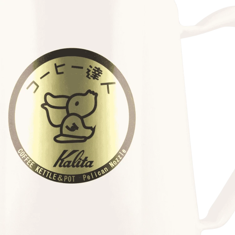 Kalita Enamel Pot Kettle 1.0 l White | CoffeeLove