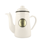 Kalita Enamel Pot Kettle 1.0 l White | CoffeeLove