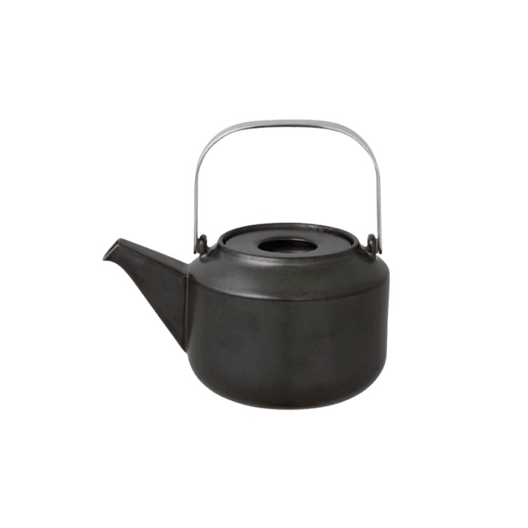 Kinto LT teapot 600ml black | CoffeeLove