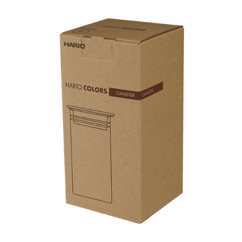 Hario Colors Canister szklany bursztynowy | CoffeeLove