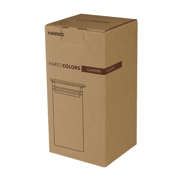 Hario Colors Canister szklany bursztynowy | CoffeeLove