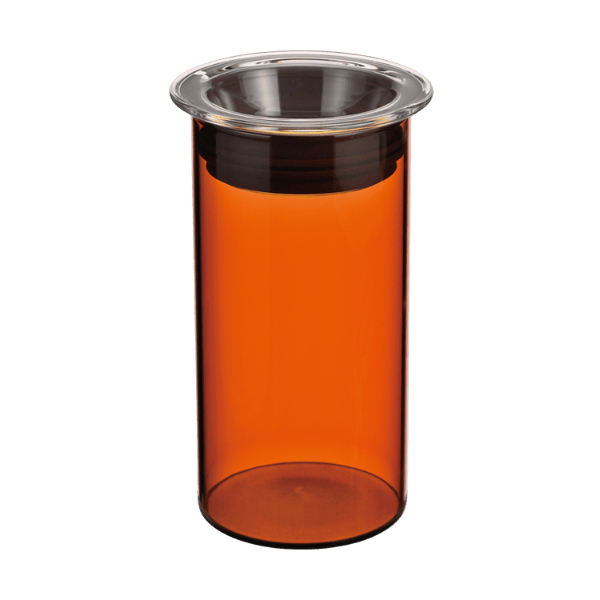 Hario Colors Canister szklany bursztynowy | CoffeeLove