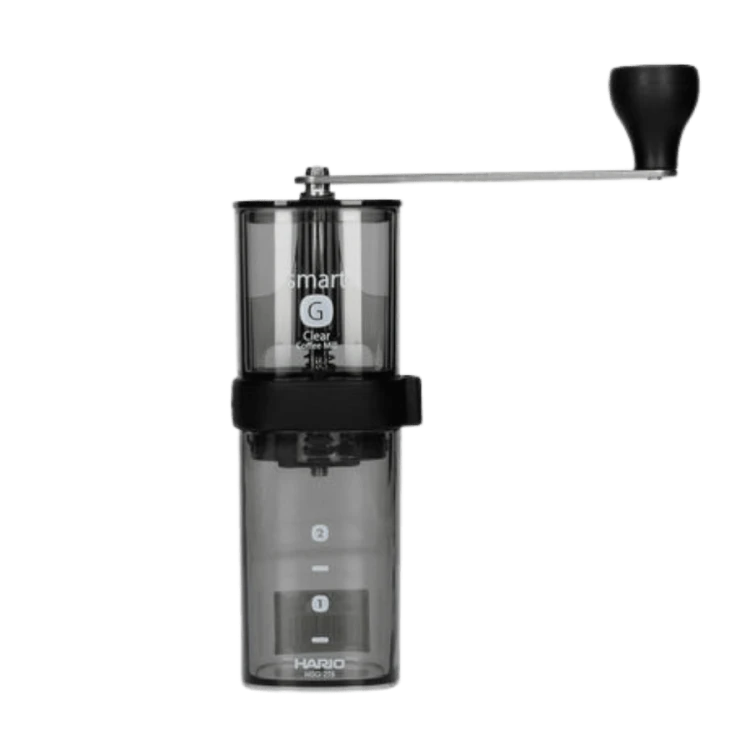 Hario Smart G młynek przezroczysty czarny | CoffeeLove