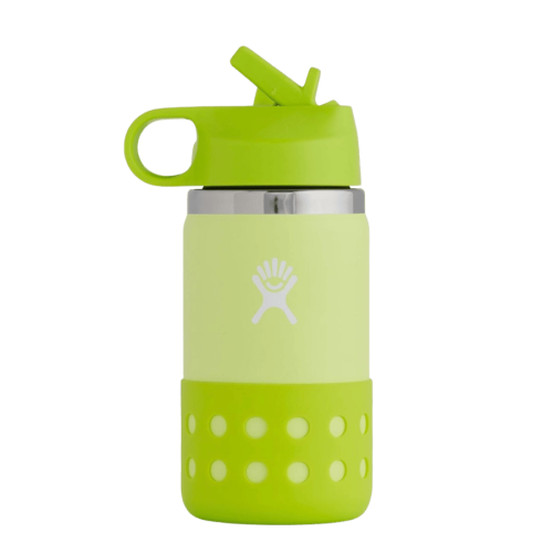 Hydro Flask 354 ml / 12 oz Kids Wide Mouth Straw Lid Honeydew Butelka termiczna z ustnikiem słomka zielona