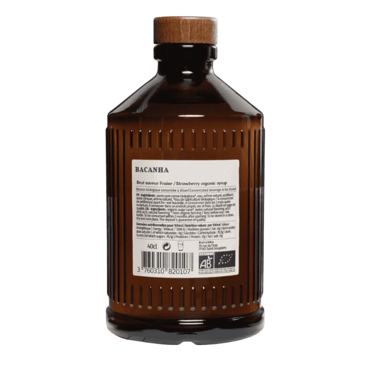 Bacanha syrop o smaku truskawkowym 400 ml | CoffeeLove