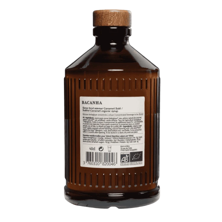 Bacanha syrop o smaku słonego karmelu 400 ml | CoffeeLove