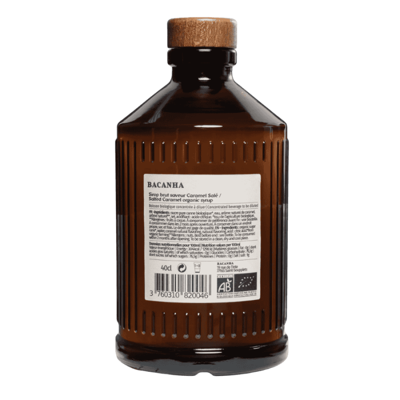 Bacanha syrop o smaku słonego karmelu 400 ml | CoffeeLove