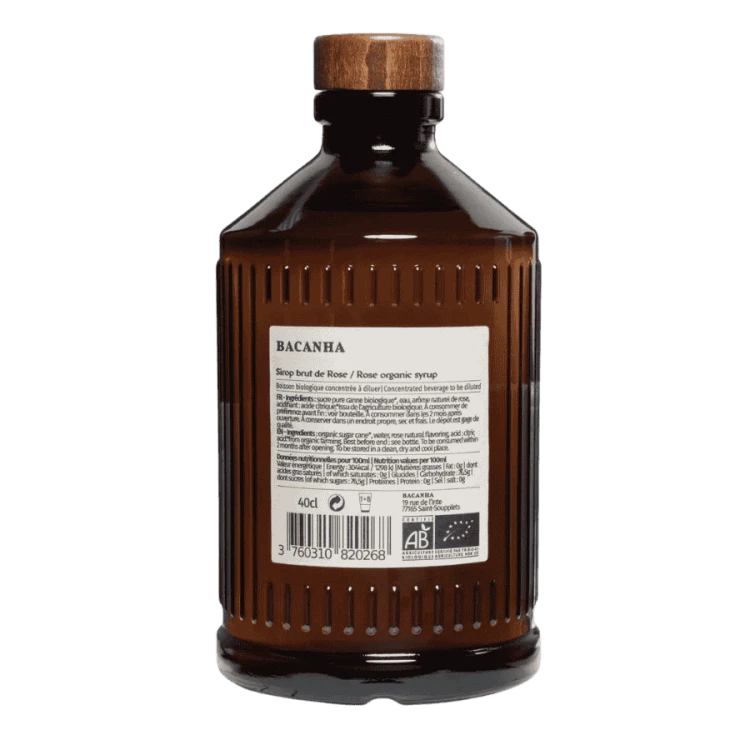 Bacanha syrop o smaku różanym 400 ml | CoffeeLove