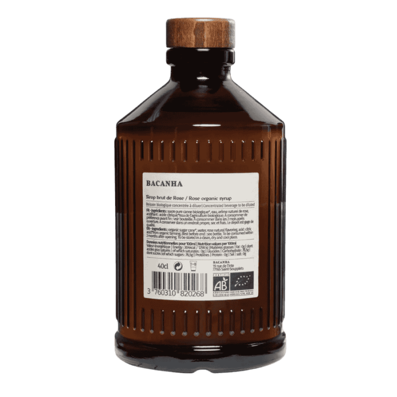 Bacanha syrop o smaku różanym 400 ml | CoffeeLove