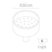 Forever Lejek do kawiarek aluminiowych 6TZ | CoffeeLove
