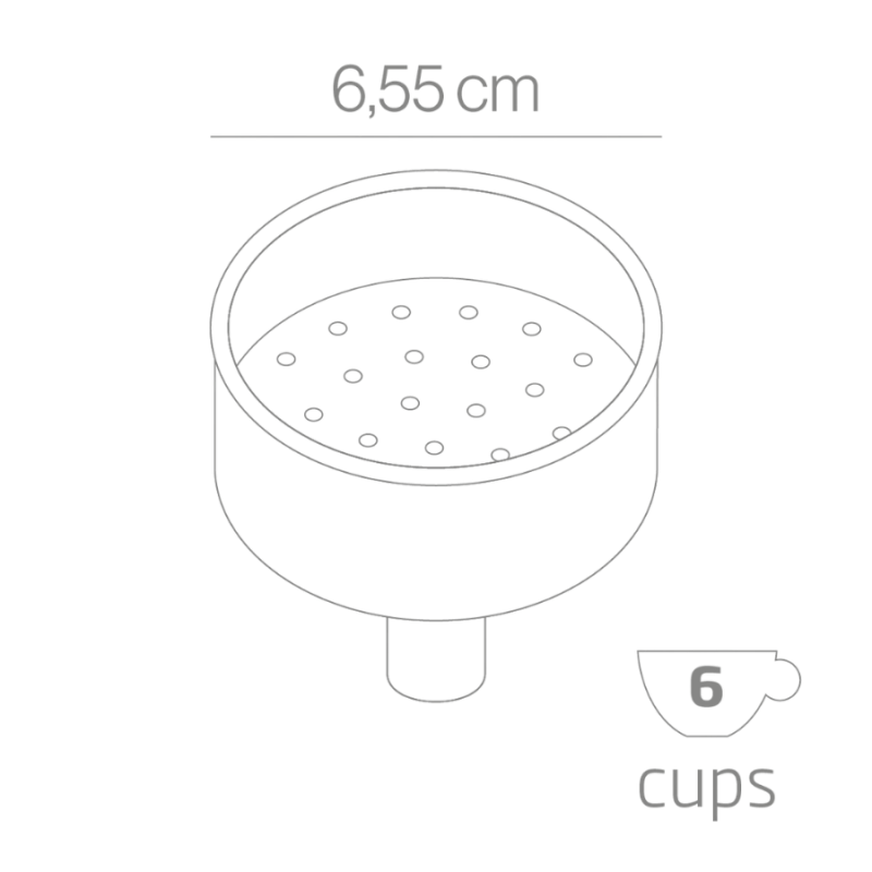 Forever Lejek do kawiarek aluminiowych 6TZ | CoffeeLove