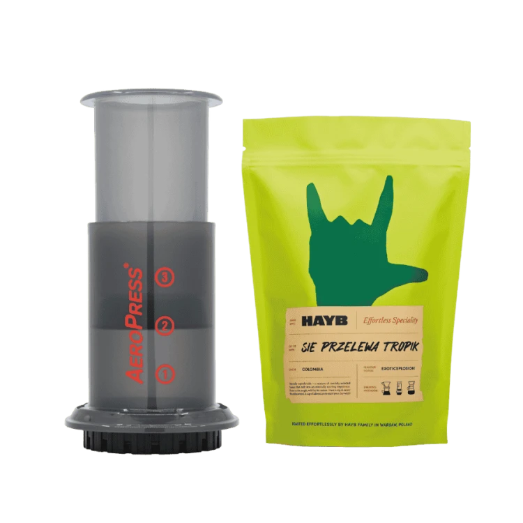 AeroPress Go + HAYB Tropik 250 g | CoffeeLove