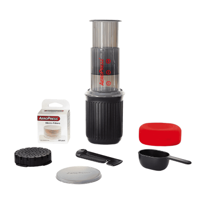 AeroPress Go - zaparzacz do kawy (wersja podróżna) + kubek i akcesoria