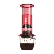 AeroPress Coffee Maker Clear Red | CoffeeLove