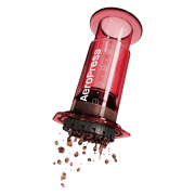 AeroPress Coffee Maker Clear Red | CoffeeLove