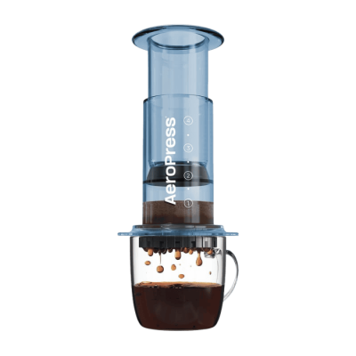 AeroPress Clear Blue Coffee Maker | CoffeeLove