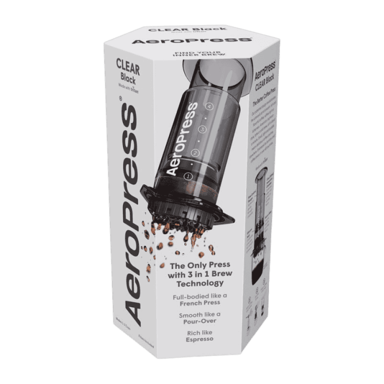 AeroPress Clear Black Coffee Maker | CoffeeLove