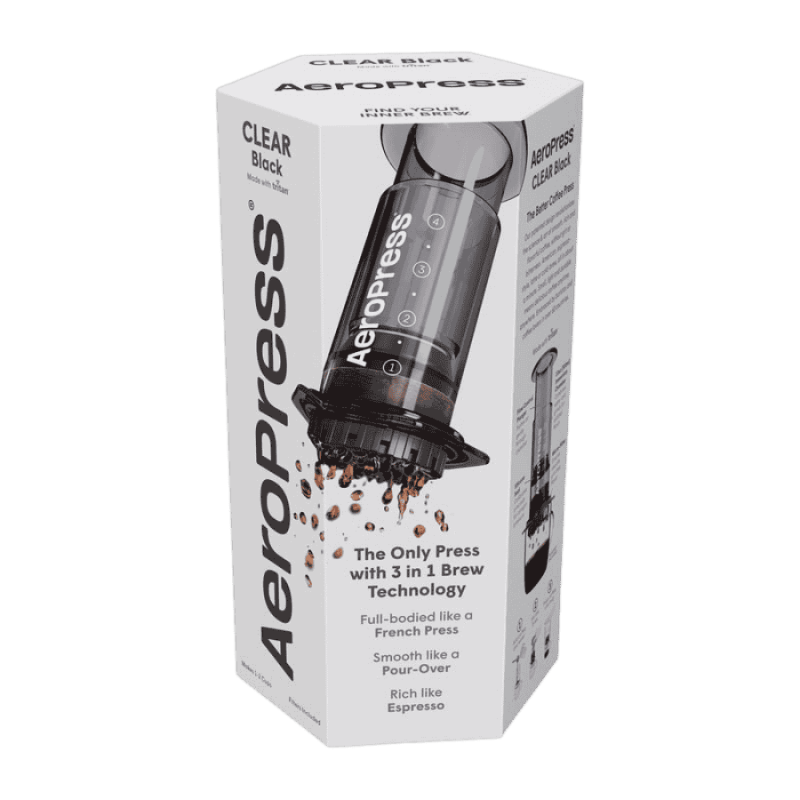AeroPress Clear Black Coffee Maker | CoffeeLove