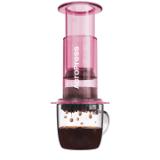 AeroPress Coffee Maker Pink Clear Zaparzacz do kawy | CoffeeLove