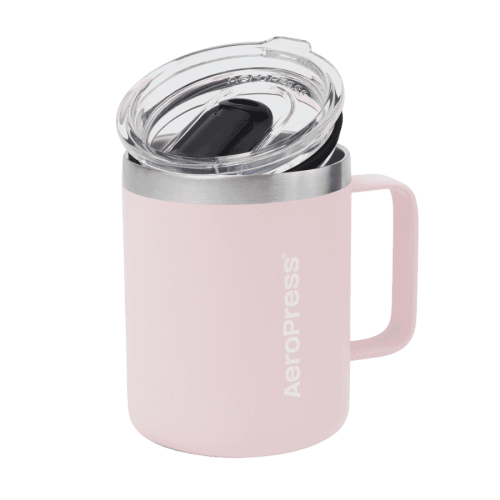 AeroPress Travel Coffee Mug kubek termiczny w kolorze różowym 350 ml