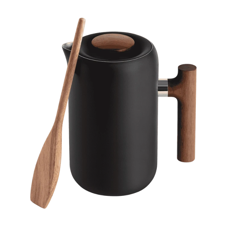 Fellow Clara French Press Czarny mat orzech | CoffeeLove