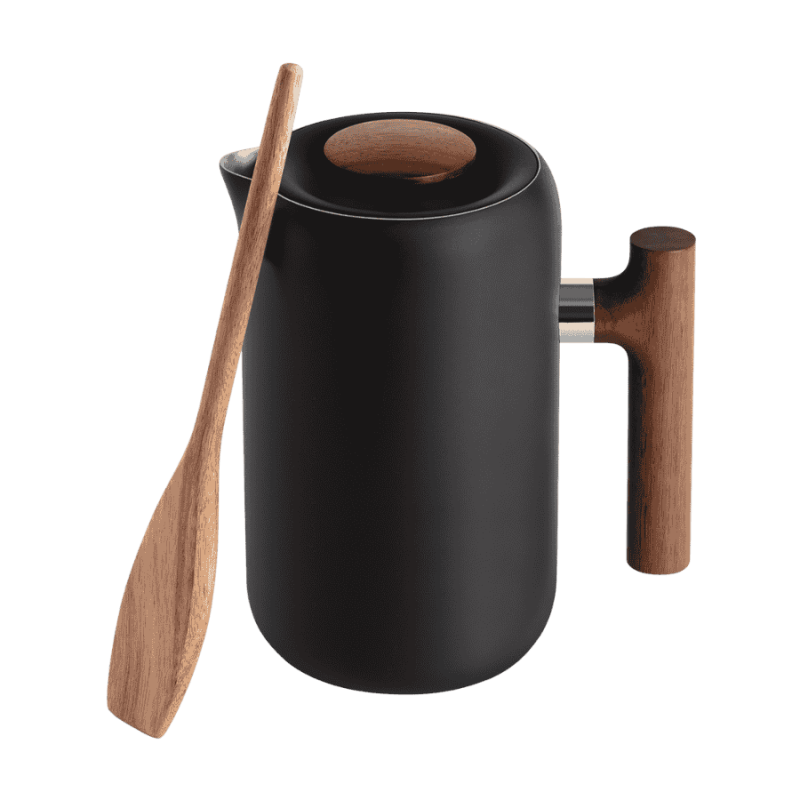 Fellow Clara French Press Czarny mat orzech | CoffeeLove