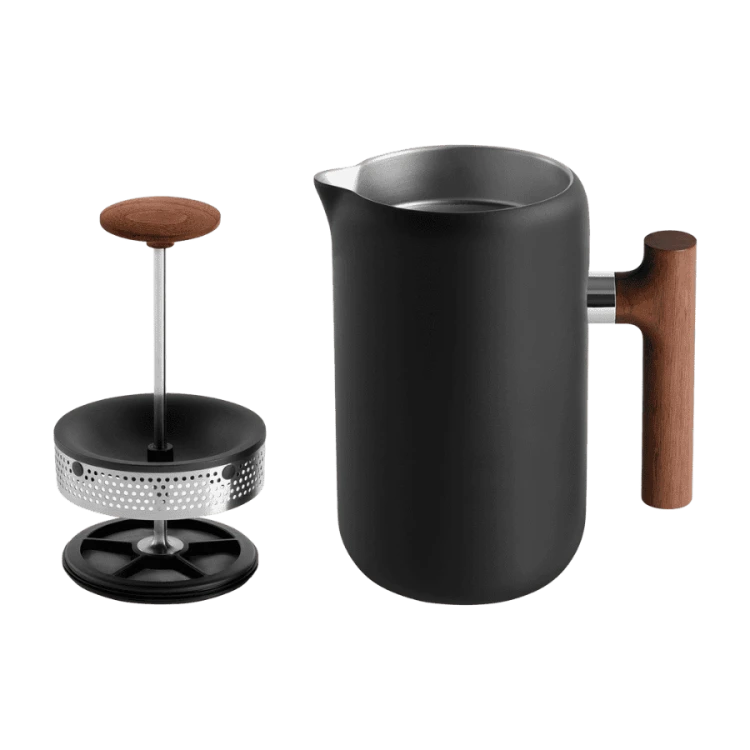Fellow Clara French Press Czarny mat orzech | CoffeeLove