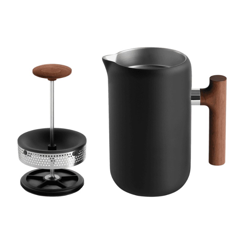 Fellow Clara French Press Czarny mat orzech | CoffeeLove