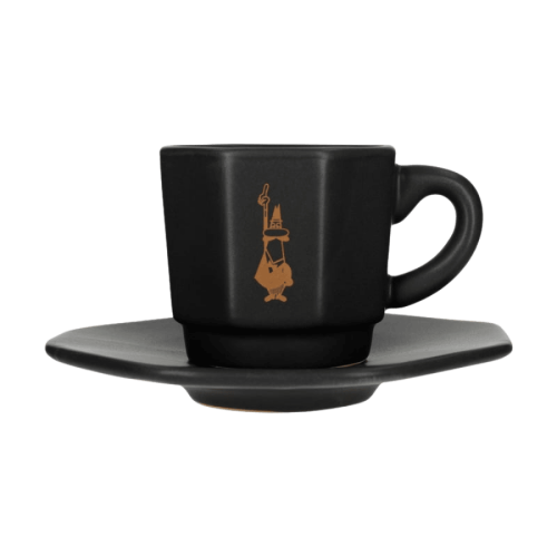 Bialetti Zestaw 4 czarnych filiżanek | CoffeeLove